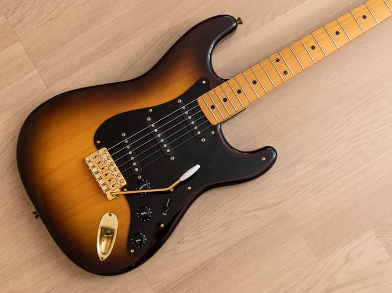 1970s Navigator by ESP Esparto Vintage S-Style Electric Guitar Sunburst w/ Case, Japan image 1
