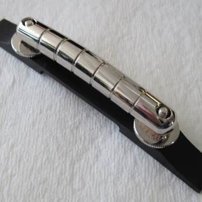 Gretsch Nickel Rocking Bar Bidge Assy with Ebony Base 0062844049 image 3