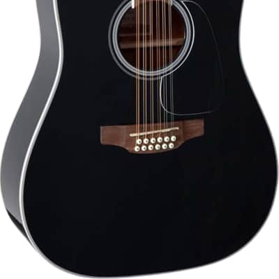 Takamine GD38CE 12-String Dreadnought Acoustic-Electric Guitar, Solid Spruce Top, Gloss Black image 1