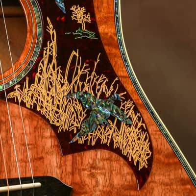 Gibson Dove Custom Shop Exotic Koa Masterpiece Acoustic Guitar Hummingbird image 10