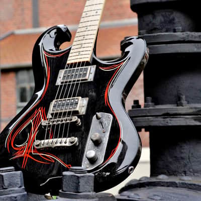 J.Joye Ace of spades pinstripe shadow black image 1