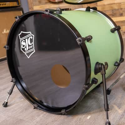 SJC Drums PFK322FBCMWBJ Pathfinder 3pc Kit (8x12,14x16,18x22) - Cosmic Mint, Black HW image 12