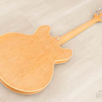 1990 Epiphone Casino Natural Near-Mint, Pre-Elitist Revolution w/ Case & Hangtag, Japan Terada image 15