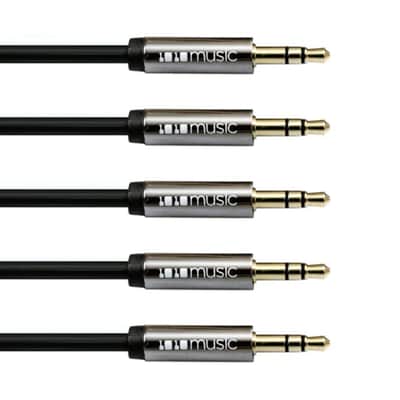 1010 Music 3.5mm TRS Patch Cable 60cm - 5 Pack image 2