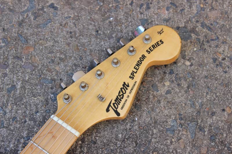 1970's Tomson Japan Splendor Series Humbucker Stratocaster (White