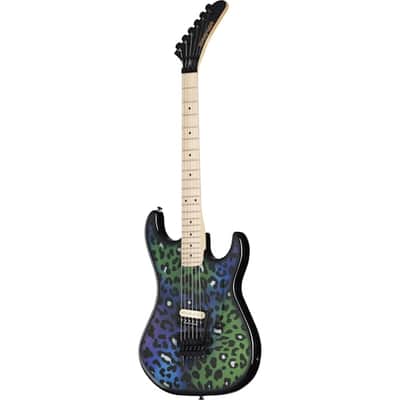 Kramer Baretta "Feral Cat" Custom Graphic Electric Guitar Rainbow Leopard image 1