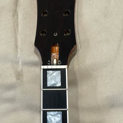 Warmoth Modern Tiltback Hombre Neck FLAME MAPLE SUNSET ORANGE GLOSS image 7