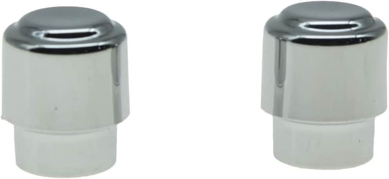 Pack of 2 Plastic Chrome Guitar Barrel Switch Tip 3 Way Pickup Selector Switch Knobs for  Tele/Telecaster image 1