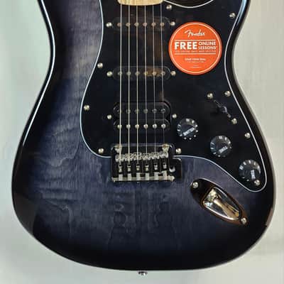 Squier Affinity Series Stratocaster FMT HSS, Maple FB, Black Burst image 1