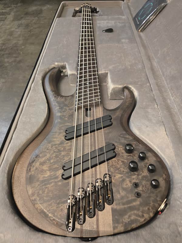 Ibanez BTB805MS-TGF Bass Workshop 2022 - Present - Transparent Gray Flat image 1