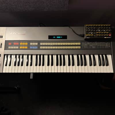 Roland JX-8P 61-Key Polyphonic Synthesizer (serviced at LA Synth Co. + Retroaktiv MPG-8 Controller)