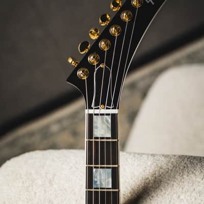 Gibson Custom Explorer Custom-Ebony w/Ebony Fingerboard & Gold Hardware image 5