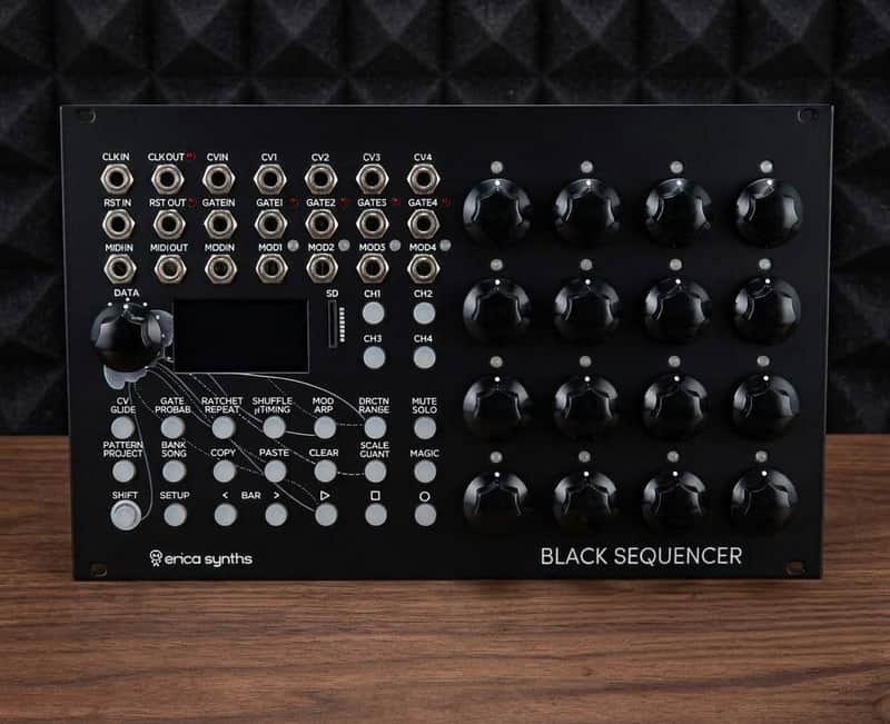 Erica Synths Black Sequencer Eurorack Module 2014 - 2020 - Black image 1