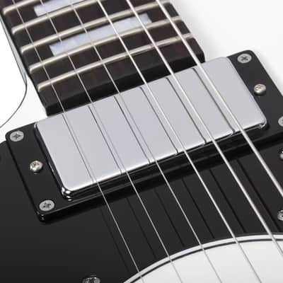 Schecter Stargazer-6 Electric Guitar. Left Handed Gloss White image 5