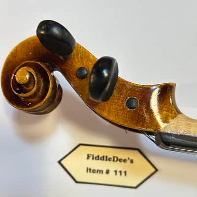 Vintage 4/4 adult violin 1913-1920 - original finish - labeled image 7