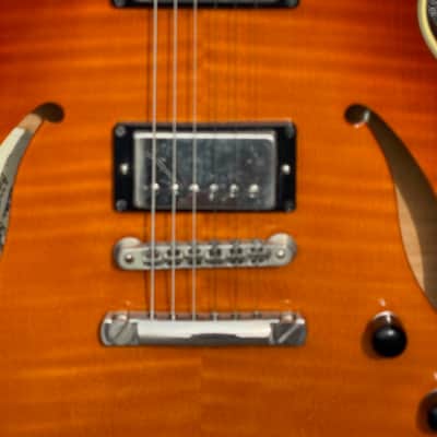 Sadowsky Semi Hollow Archtop 2006 - outragious Violin'burst a small powerhouse for the Pro Player ! image 12