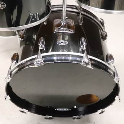 Slingerland 4pc Concert Tom Drum Kit Set Black Chrome Over Maple Vintage 1970's image 2