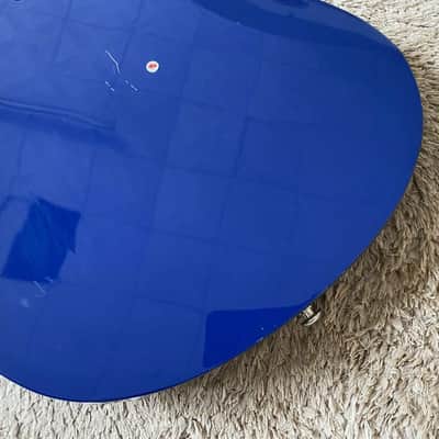 Blue Washburn Mini Electric Guitar, Solid Basswood Body, Maple Neck image 12