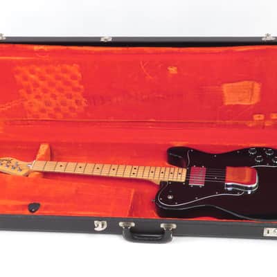 1978 Fender Telecaster Custom - Black - Original Case - Keith Richards Vibe image 15