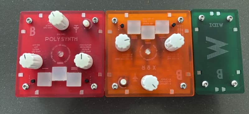 BASTL Instruments Trinity XOR MIDI Keyboard-Operated Sound Module 2013 - 2020 - Clear Orange image 1