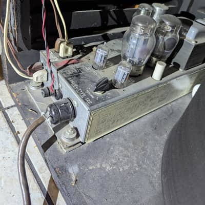Hammond CV Organ Chop with Leslie 122 Speaker with Trek II TP-2B Percussion Unit - 1940s - 1950s - Ebony image 11