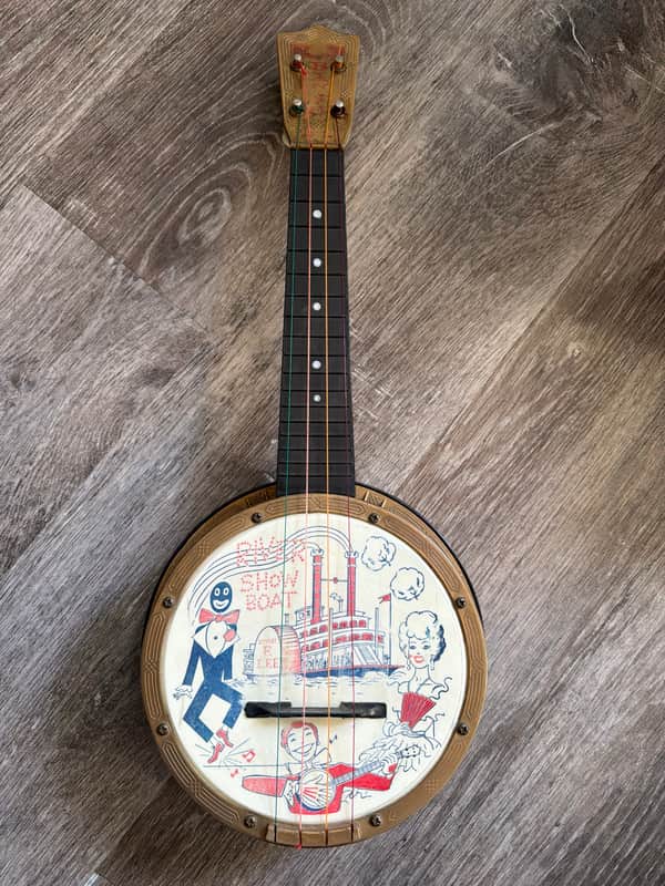 Mastro banjo ukulele Plastic gold 1950's 1959's