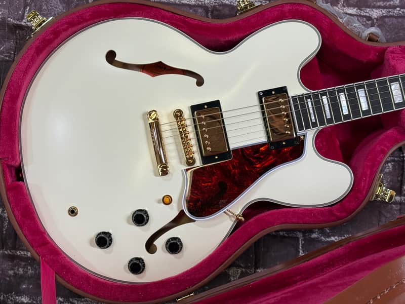 2025 Epiphone Custom Shop 1959 ES355 Classic White Satin VOS New Unplayed Auth Dlr 8lb14oz #135 image 1