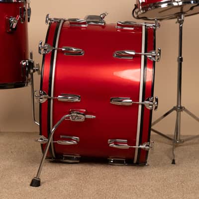 1980s Premier Soundwave Polychromatic Red Drum Set image 10