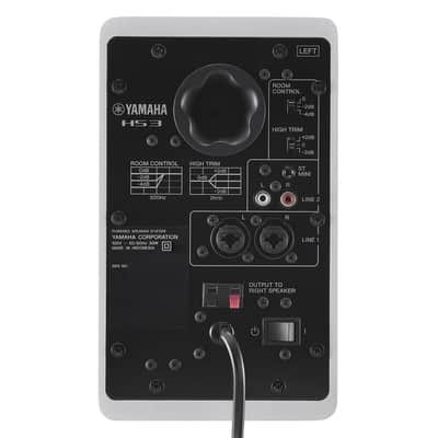 Yamaha Yamaha HS3 Active 3.5 2-Way Studio Monitors, WTite image 3