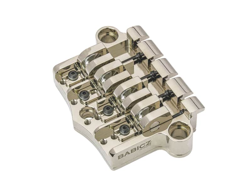 Babicz FCH 3-Point, Four String Bass Bridge (For Epiphone Basses), Nickel image 1