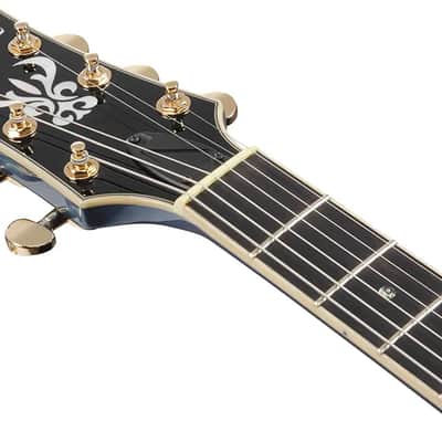 Ibanez AMH90PBM Artcore Expressionist Semi-Hollow Guitar, Prussian Blue Metallic image 12