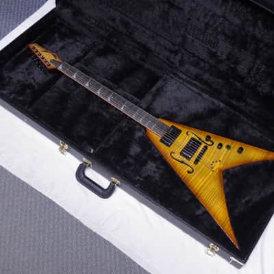 DEAN USA Dave Mustaine StradiVMNT V electric GUITAR Sunburst w/ CASE - Stradi VMNT #42 of 50 image 1