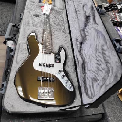 Fender American Ultra II Jazz Bass Texas Tea w/Molded Hard Case image 5