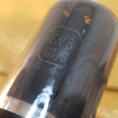 Sylvania Tight Matched Pair (2) JAN-CHS-6V6GT/G tNOS AT1000 TESTED Vacuum Tubes WWII era military Premium Beam Power 6V6 1942-1948 image 9