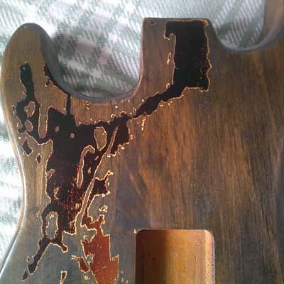New Heavy Relic Aged Distressed Rory Gallagher S-Style Guitar Body Nitro Finish image 6