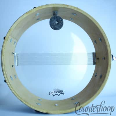*Slingerland Hollywood Ace 14x5.5"Snare Drum Blue Sparkle Vintage 70s 5Ply Maple image 9