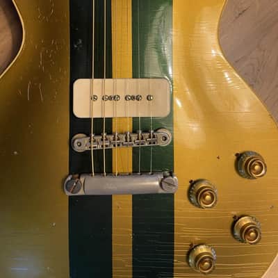 Gibson CS 56 Les Paul All Gold Murphy Lab Heavy Aged British Green Stripes- image 8