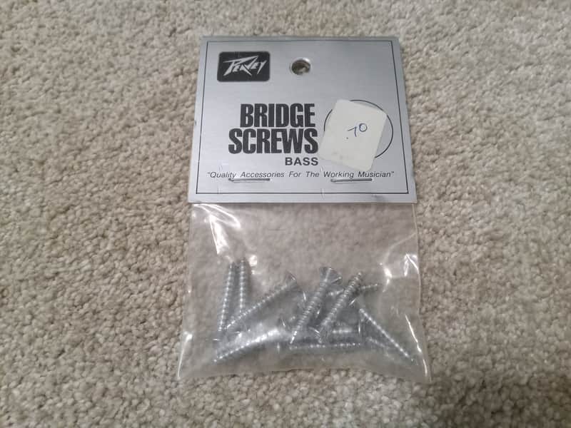 Set of Vintage NOS 1980's Peavey Bass Bridge Screws in Original Packaging! image 1