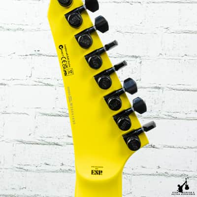 ESP LTD Stephen Carpenter SC-608 Signature 8-string Baritone Yellow w/ Case image 7