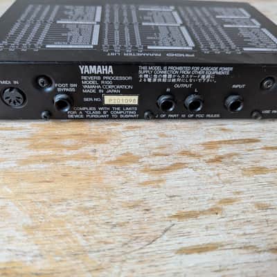 Yamaha R-100 Reverb Processor image 6