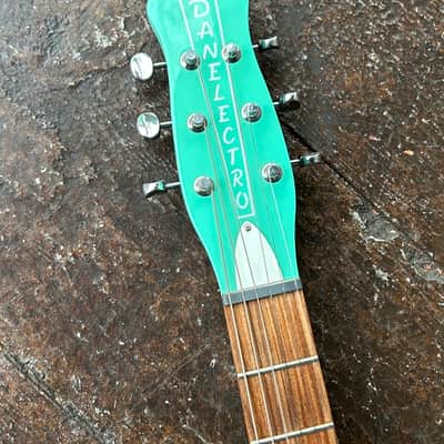 Danelectro 59XT with Lipstick Humbucker and Tremolo 2010s - Aqua image 2