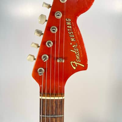 Fender Mustang Guitar with Rosewood Fretboard 1969 - 1973 - Competition Red image 11