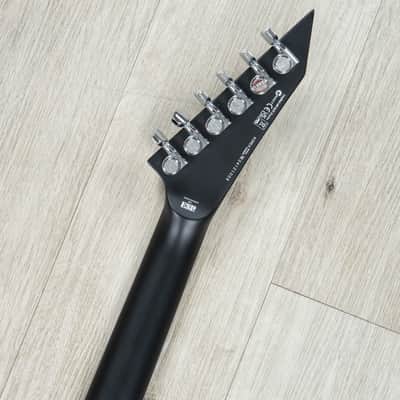ESP LTD Deluxe MH-1000NT BB Guitar, Macassar Ebony, Fishman Fluence Modern, Black Satin Bold Binding image 9
