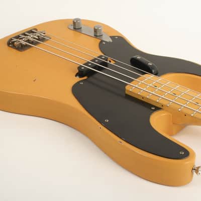 Nash Bass PB-52 Butterscotch Blonde Lollar Pickup Left Handed GRT-610 image 5