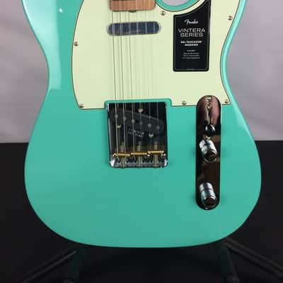 Open Box Fender Vintera '60s Telecaster Modified Electric Guitar, Pau Ferro Fingerboard, Seafoam Green image 2