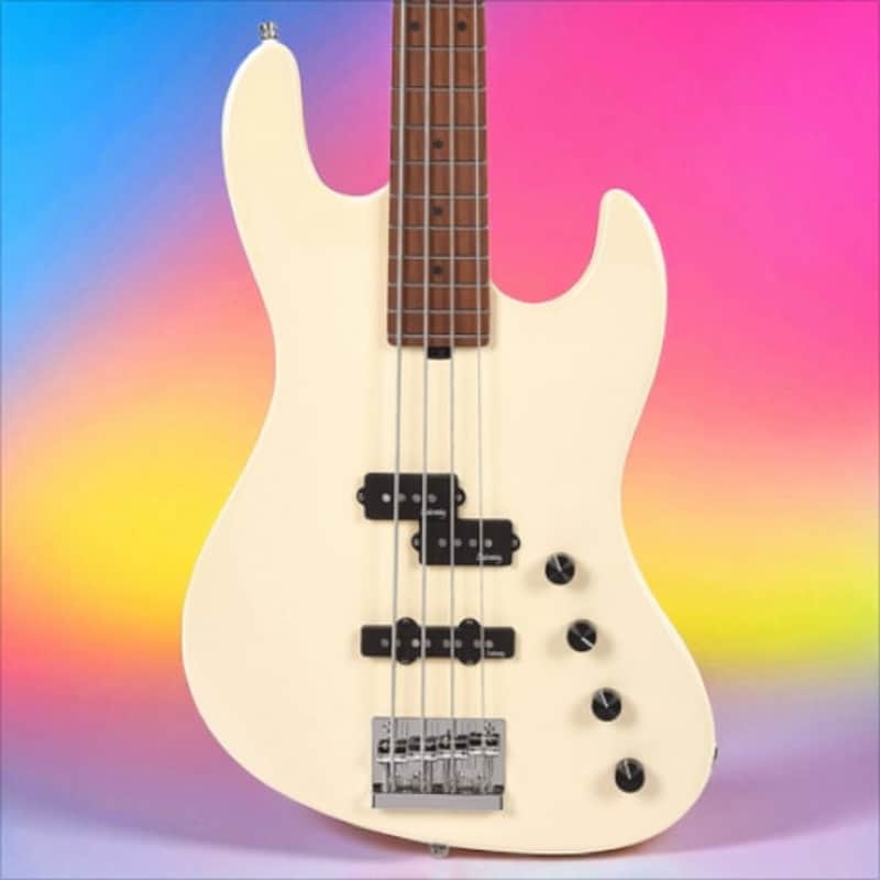 Sadowsky MetroExpress 21 Fret Verdine White Signature 4 String Olympic White High Polish Morado Board image 1