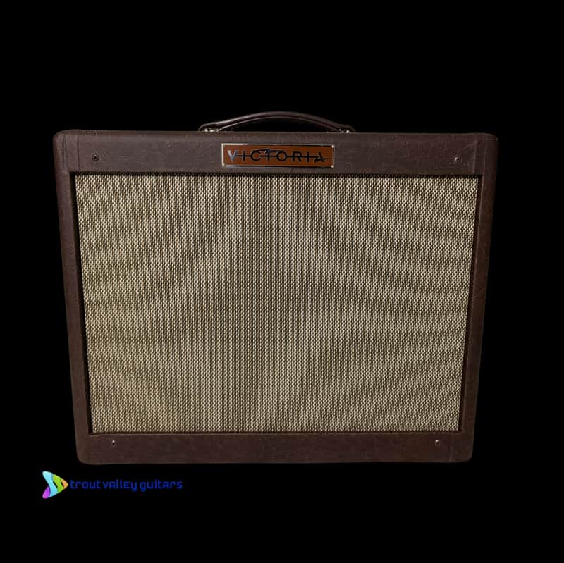 Victoria Vicky Verb Brown Ostrich 5 to 20 Watts-6v6 (NOS Tubes)-Custom Order-6l6-KT66-EL34 Multiple Interchangeable Tube Options-Accutronics Reverb image 1