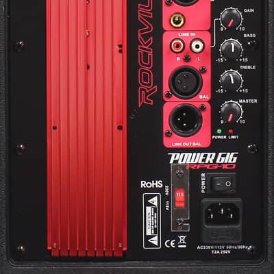 Pair Rockville Power Gig RPG10 10" Powered Active 1200 Watt 2-Way DJ PA Speakers image 4