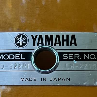 Yamaha BD-922RF Recording Custom 22x16" Bass Drum 1984 - 1991 - Real Wood image 9