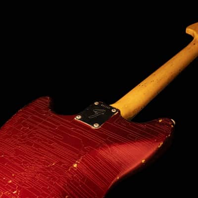 Fender Mustang Competition Candy Apple Red 1972 image 7